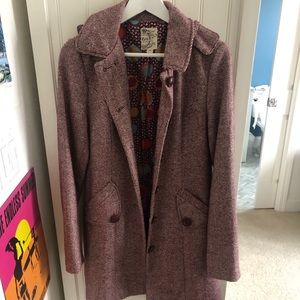 Anthropologie “Tulle” brand long jacket